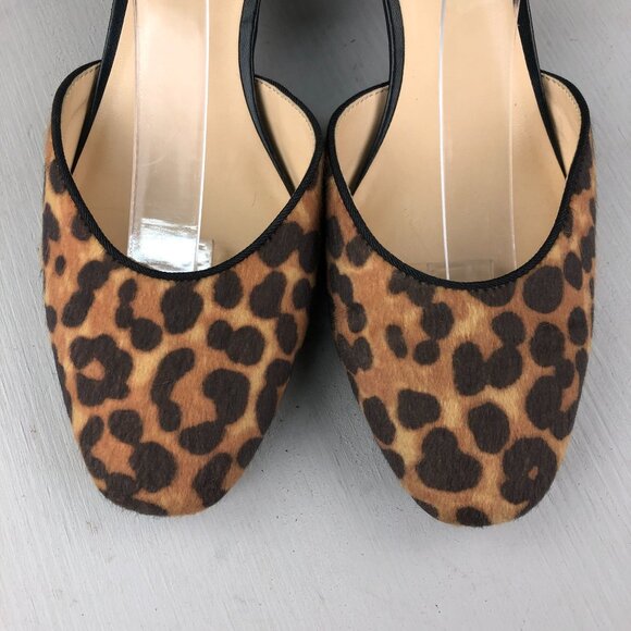 CAbi Women's Size 8M Kiki Brown Leopard Print Ankle Strap Block Heel Sandals - Picture 4 of 12